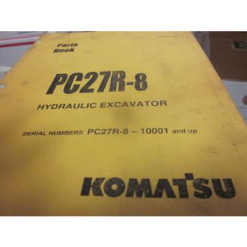 Komatsu PC27R-8 Hydraulic Excavator Parts Book Manual