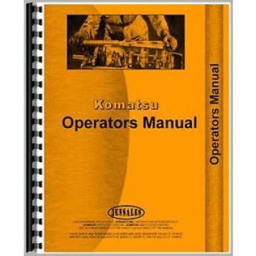 New Komatsu D31P-17A Crawler Operators Manual