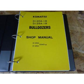 Komatsu D120A-18 &amp; D125A-18 Bulldozer Service Manual