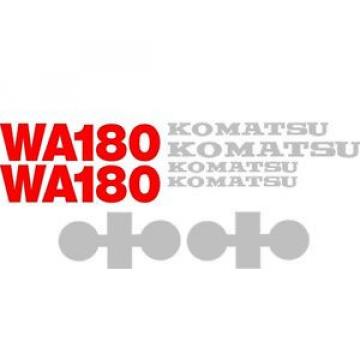 New Komatsu Wheel Loader WA180 Decal Set with 20&#039; x 1 1/2&#034; White Stripe
