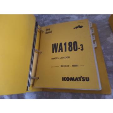 KOMATSU WA180-3 WHEEL LOADER SHOP MANUAL S/N A80001 &amp; UP