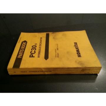 KOMATSU PC30-5 HYDRAULIC EXCAVATOR PARTS BOOK PEPB020S0502