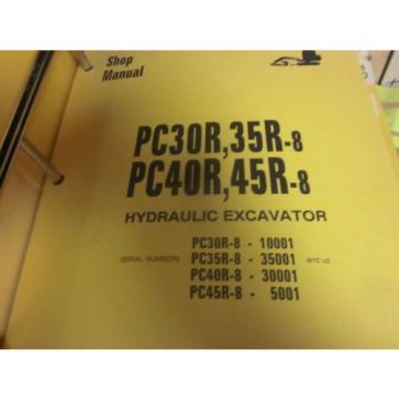Komatsu PC30R-8 PC35R-8 PC40R-8 PC45R-8 Hydraulic Excavator Repair Shop Manual