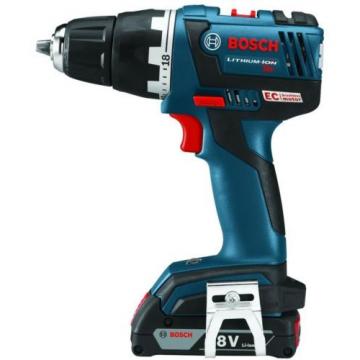 Cordless 18 Volt Lithium EC Brushless Compact Tough 1/2 In. Drill Driver Kit New