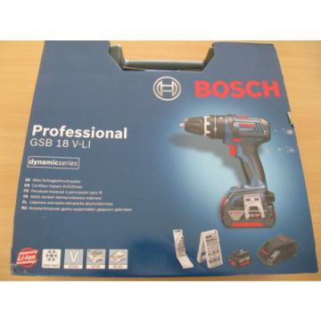 Bosch Schlagbohrschrauber GSB 18 V-LI Professional 2x4,0Ah, Lader, Box, Bits etc
