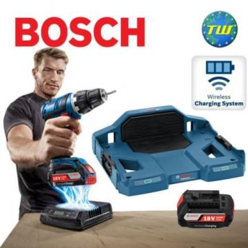 Bosch Wireless GSB18V-LI 18V Combi Drill 2x Batteries Charging Bay &amp; Inverter