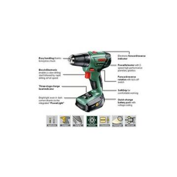 Bosch PSR 1440 LI-2 Cordless Drill Driver with 14.4 V Lithium-Ion Battery