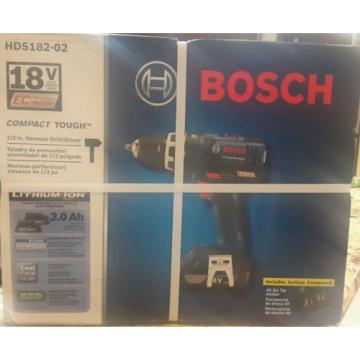 Bosch 18-Volt EC Brushless Compact Tough 1/2 in. Hammer Drill/Driver HDS182-02