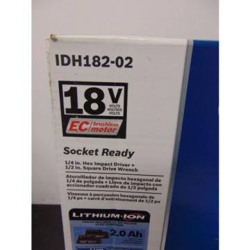 Bosch IDH182-02 18v Brushless 1/4&#034; Hex Impact Driver NEW