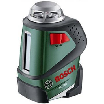 Bosch PLL 360 Cross Line Laser Featuring 360 Degrees Horizontal Function Tool