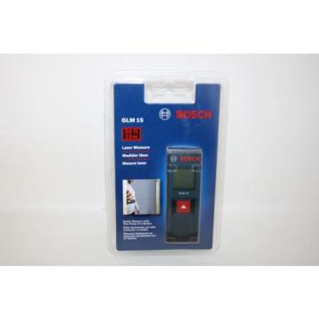 NEW BOSCH GLM15 50FT Lightweight Portable Battery Operated Laser Measure