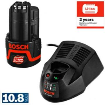 New Bosch 10.8V 2.5Ah Li-ion Cordless Battery and Charger Pack