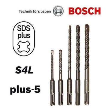 Bosch 5 Piece Drilling SDS Plus S4L Drill Bits set  Rotary Concrete  Masonry