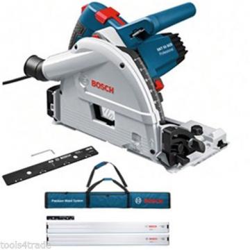 Bosch GKT55GCE Plunge Saw 2xFSN1600 Guide Rail+FSN Connector+Bag+L-BOXX 110v