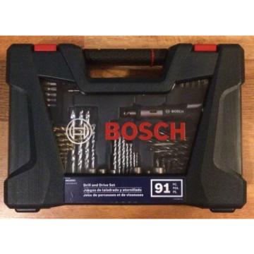 New Bosch 91 Piece Drill and Drive Set Bit Set Bits Nut Setting Tool MS4091