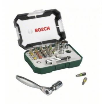 Bosch Screwdriver Bit And Ratchet Set, 26 Pieces