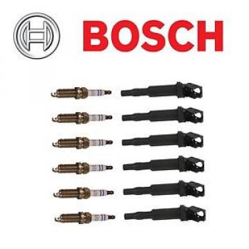 BMW E82 E90 E92 128i 328i Set of 6 Direct Ignition Coils and Spark Plugs Bosch
