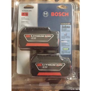 Bosch 18V  Lithium Batteries 2-Pack, 3Ah - NEW - FAST Priority Mail - BAT619G-2P
