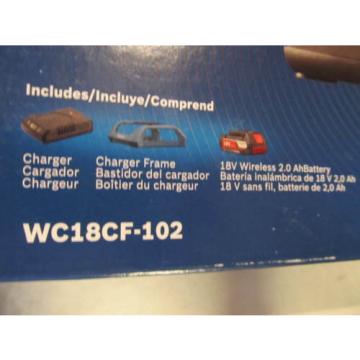 Bosch Tools 18V Wireless Charging Starter Kit w/ BATTERY &amp; Frame WC18CF-102 NEW