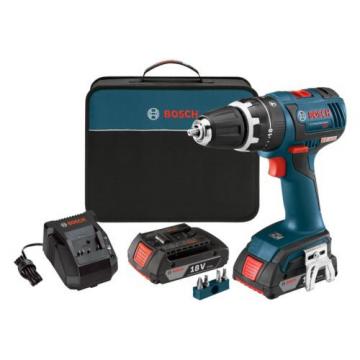 NEW Compact Powerful Brushless Hammer Drill Driver 18V Li-Ion W/ Charger Case HQ