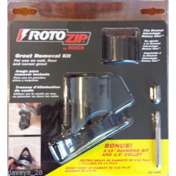 Bosch RotoZip Grout Removal Kit w/ Bonus 3/16&#034; Diamond Bit &amp; 1/4&#034; Collet RZ-GRK