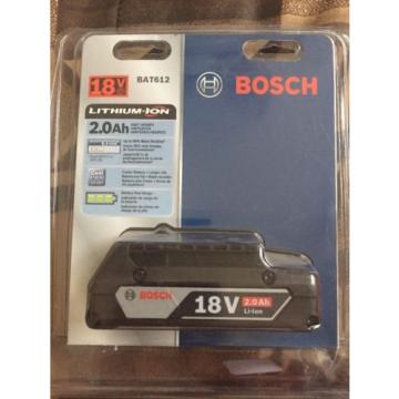 NEW Bosch BAT612 18V 2.0Ah Lithium Ion Battery w/ Fuel Gauge
