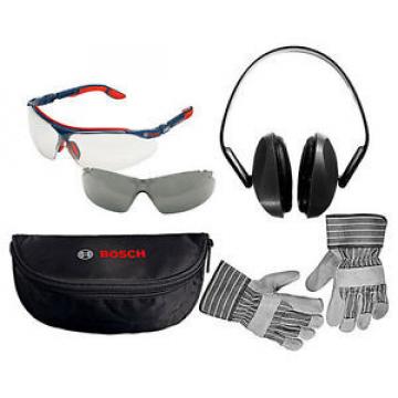 Bosch Safety Glasses, Rigger Gloves &amp; Ear Defenders Pack - BOS0615990ER3