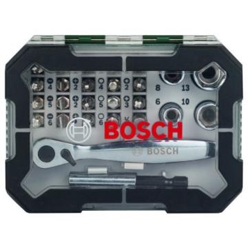 Bosch Screwdriver Bit and Ratchet Set 26 Pieces NEW