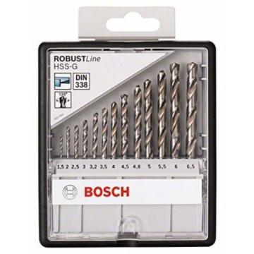 Bosch 135mm HSS-G Drill Bits -13-Piece - Twist / Jobber - Steel - Metal Drilling