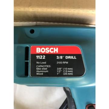 Bosch - 1122 3/8&#034; Drill - 0-2100 RPM - Excellent Condition