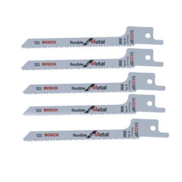 Bosch 5pcs 4&#034; Sabre Saw Blades S422BF 2608656253 Flexible for Metal Cutting