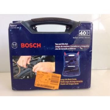 Bosch B44717 Tap and Die Set Carbon Steel 40 Pieces Black Oxide