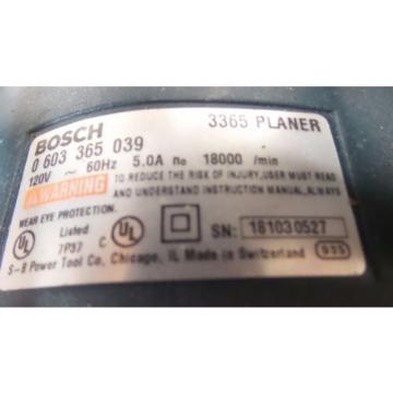 BOSCH 3365 PLANER 5AMP 18,000/MIN] (ST5013464)