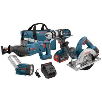 18 Volt Lithium-Ion Power Cordless Compact Light Drill Tools Combo Kit (4-Tool)