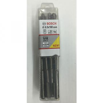 BOSCH 10 Pack 6mm x 160mm SDS Plus Hammer Drill Bit - MADE IN GERMANY