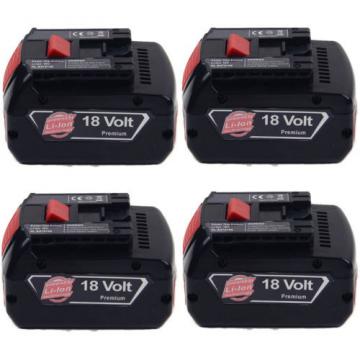 4x4.0AH 18V Li-ion Battery For Bosch BAT609 BAT618 2 607 336 091 CCS180 CCS180B