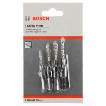 Bosch Screw Pilot Drill Bit Set 4pc