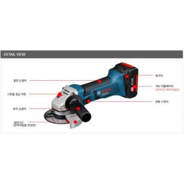 Authentic BOSCH GWS18V-LI Rechargeable Cordless Electric Small Angle Grinder DIY