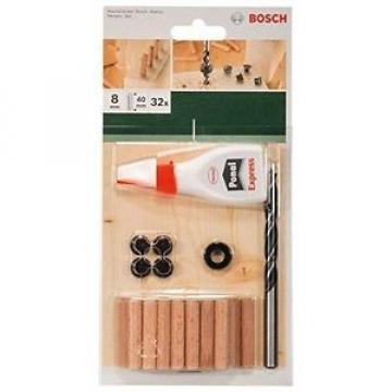 Bosch 32 Accessori, Colla, Punta per Legno, Tasselli 8 x 40 mm