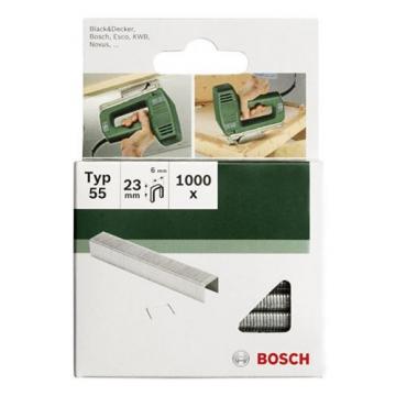 Bosch 2609255827 16mm Type 55 Narrow Crown Staples (Pack of 1000)