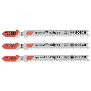 Bosch T102BF Plastic Jigsaw Blade Pack of 5 Designed for Plastic