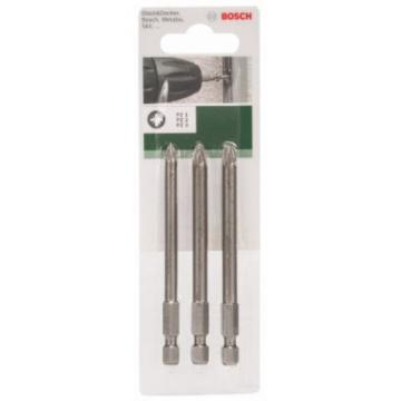 Bosch Screwdriver Bit Set with Standard Quality Drill Drivers 89mm 3 Pieces Pack