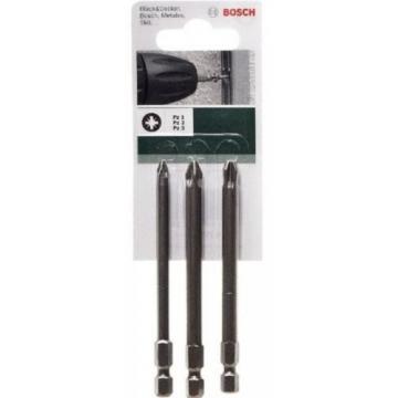 Bosch Screwdriver Bit Set with Standard Quality Drill Drivers 89mm 3 Pieces Pack