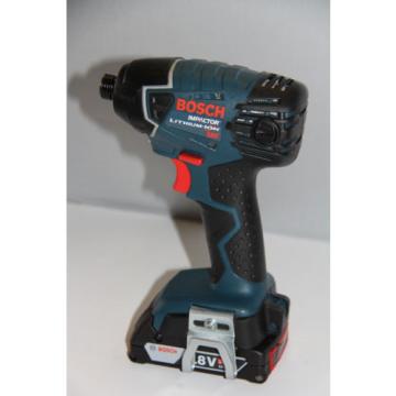 BOSCH 25618 18 LITHIUM-ION 1/4&#034; HEX IMPACT DRIVER + EXT. MUST SEE