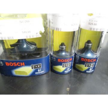 Bosch Diameter Carbide Tipped Roundover Router Bit 3pc set &#034;LOOK&#034; 1&#034; 1/2&#034;&amp; 11/16