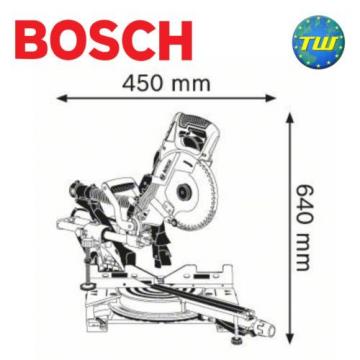 Bosch GCM8SDE Professional 8in Double Bevel Sliding Mitre Saw 216mm 240V