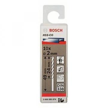 Bosch 2608585874 - Punte per metallo HSS-Co Standard, 2 x 24 x 49 mm, confezione