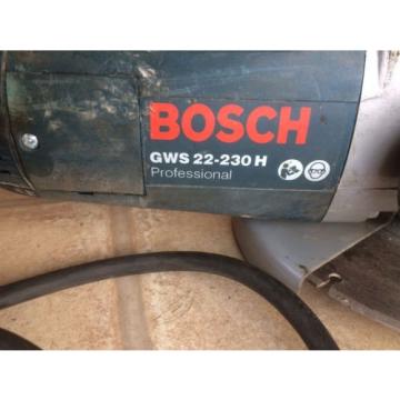 Bosch GWS 22-230 H Electric Grinder Including New Diamond Stone Cutting Disk