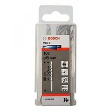 Bosch 2608595062 - Punta per metallo, codolo rotondo, HSS-G, 5,0 x 52 x 86 mm,