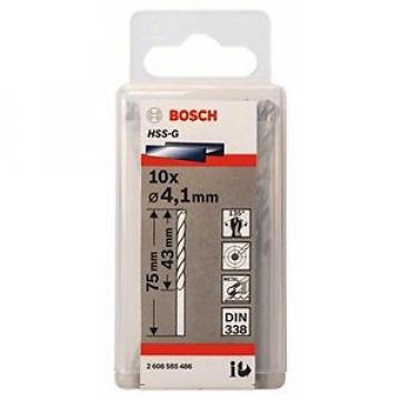 Bosch 2608585486 - Punta per metallo, codolo rotondo, HSS-G, 4,1 x 43 x 75 mm, 1